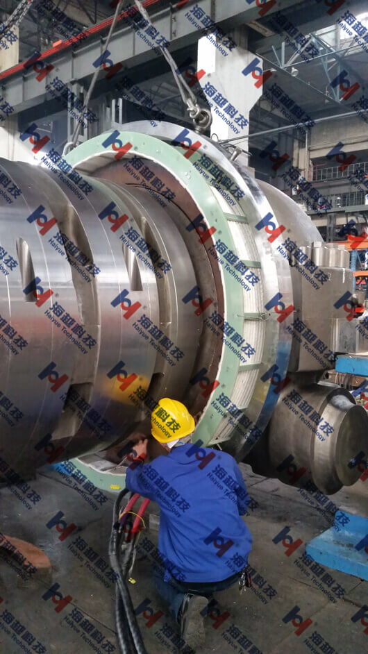 【中頻感應加熱設備應用】汽輪機紅套環(huán)熱套熱拆