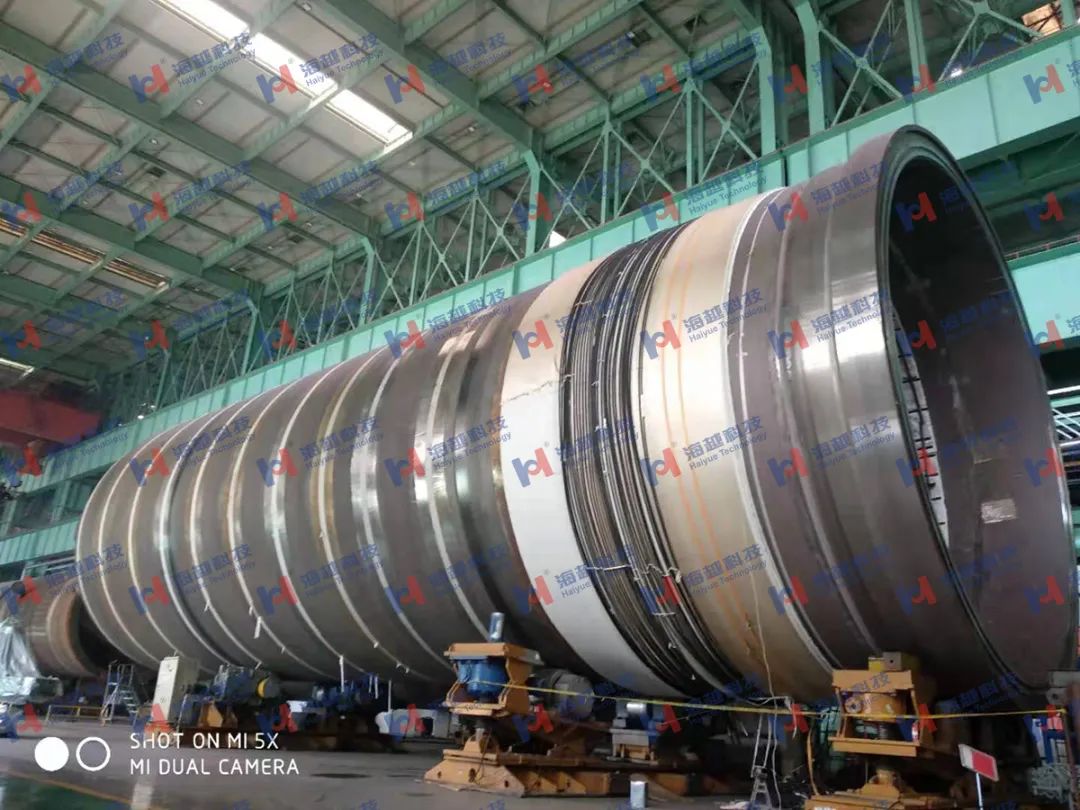 直徑8800mm，壁厚288mm，熱處理溫度620±20℃