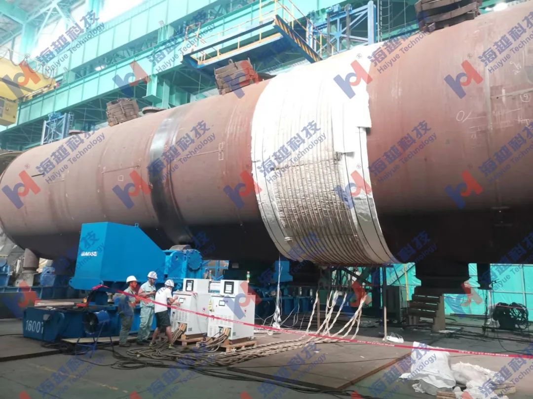 直徑5900mm，壁厚138+8mm，熱處理溫度550±10℃