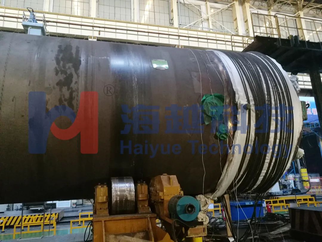 直徑3463mm，壁厚143.5mm，熱處理溫度595-620