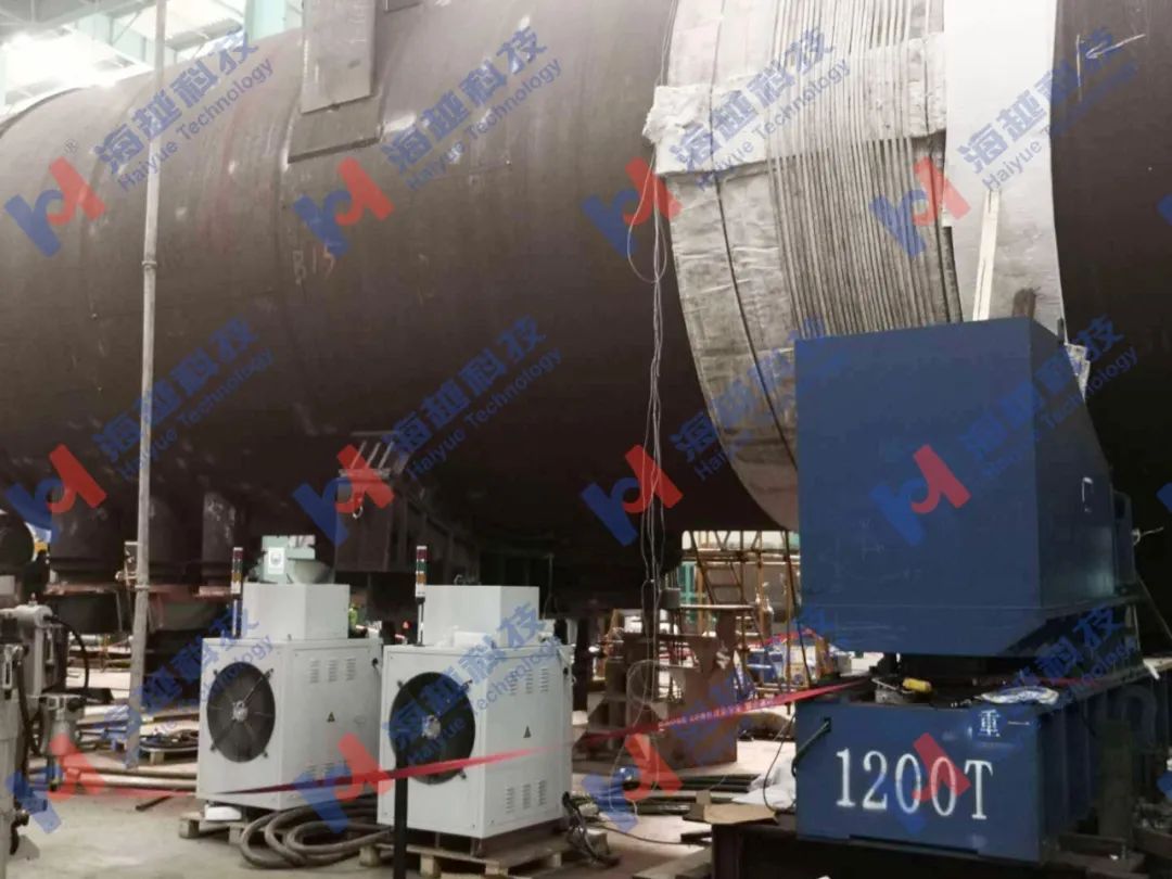 外徑5564mm，壁厚126+6（鈦復合板）mm，熱處理溫度560±10℃