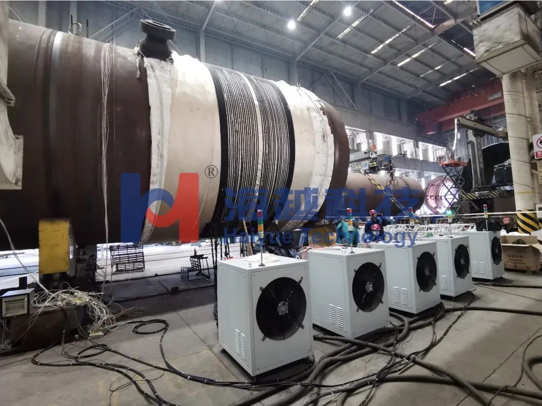 內徑4000mm，壁厚288mm，熱處理溫度705±14℃（多臺大功率電源同頻同步運行）